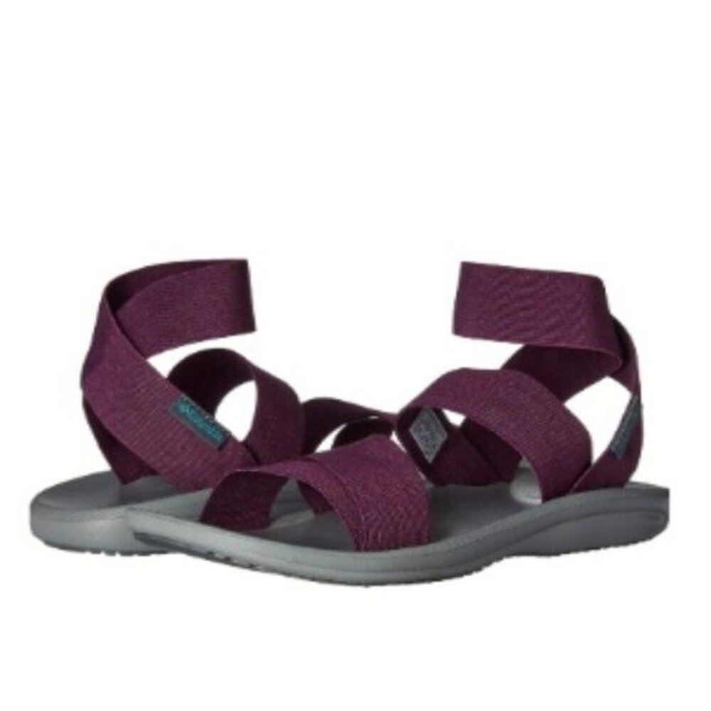 Columbia‎ Women's Barraca Purple Gray BL4534-932 Ankle Strap Gladiator Sandal 5